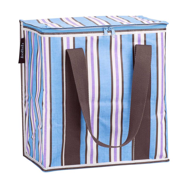Kollab Cooler Bag Choc Blue Stripe image number 0